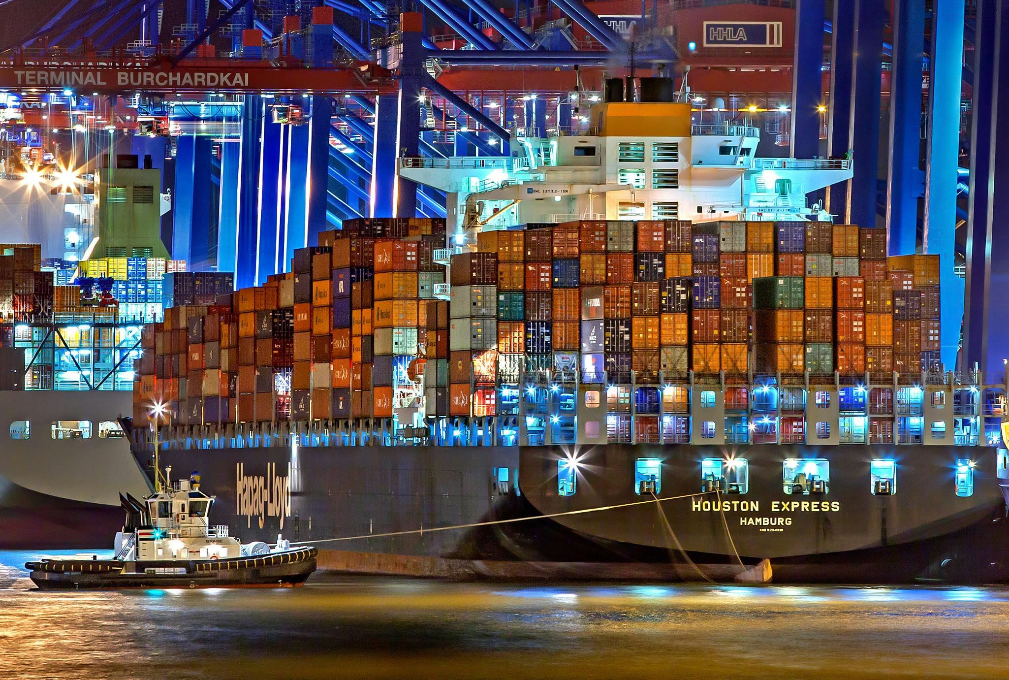 Shipping Containers on a boat