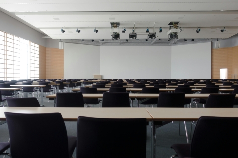 An empty conference room